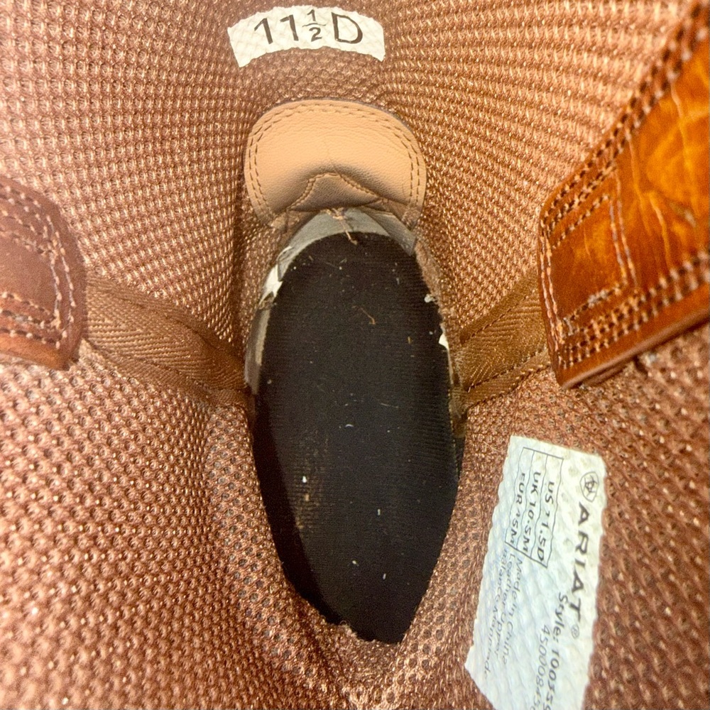 Ariat Sport Wide Square Toe Western Cowboy Boot 10035996 Men’s 11.5 - Picture 11 of 13